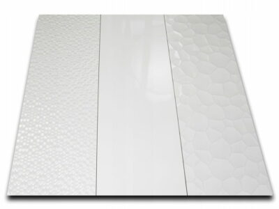 pŁytki scienne dekor biaŁe poŁysk 33x100