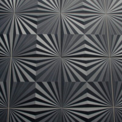 pŁytki scienne 44x44 3d dekor black mat