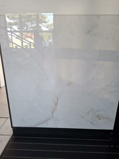 Płytki podłogowe gresowe 120x120  onyx white połysk