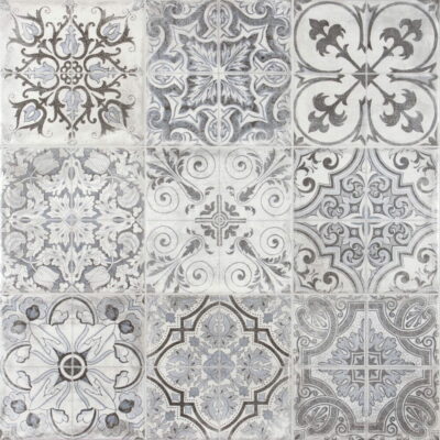 PŁYTKI GRESOWE  RETRO 60X60 PATCHWORK SARE GREY matowa