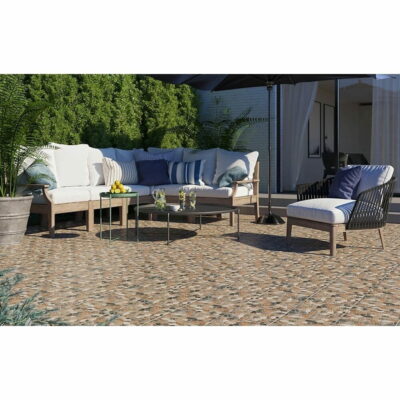 PŁYTKI podłogowe kamyczki 30X30 BROWN matowa GRESY  TARAS  (1)