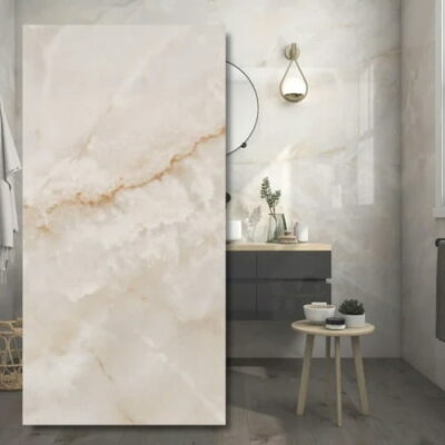 PŁYTKI 60X120 POLER PRINCESS  BEIGE  ONYX MASA PERŁOWA GRES