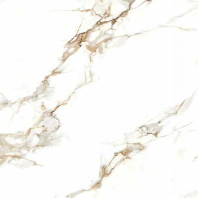 PŁYTKI  GRESOWE PODŁOGOWE BIAŁE WHITE CALACATTA  AZUR CARRARA GOLD 60X60 POLYSK