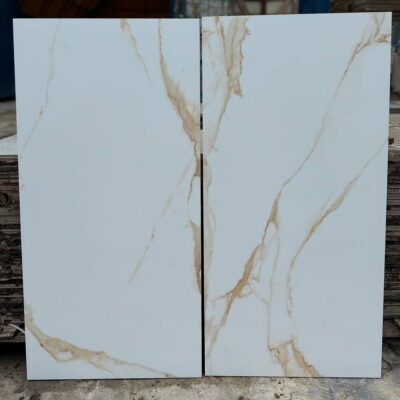 PŁYTKI CALACATTA gold GRESOWE  60X120 złota  ŻYŁKA MATOWA