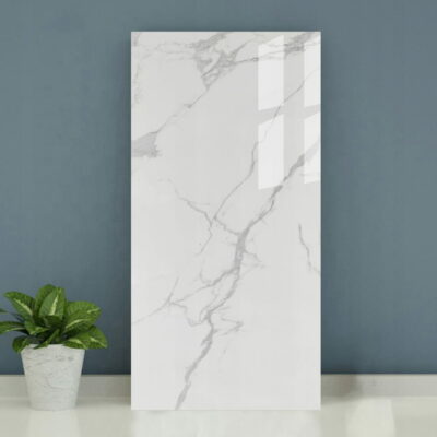 PŁYTKI  GRESOWE KAMIENNE CALACATTA 80X160 CARRARA  LUXURY SNOW MATOWA