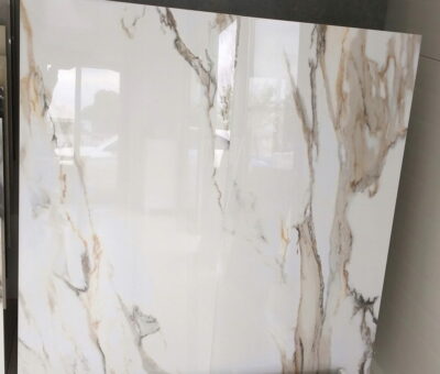 PŁYTKI 60X60 CALACATTA GOLD POŁYSK ZŁOTA