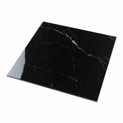 PŁYTKI 60X60 BLACK POLER CARRARA połysk