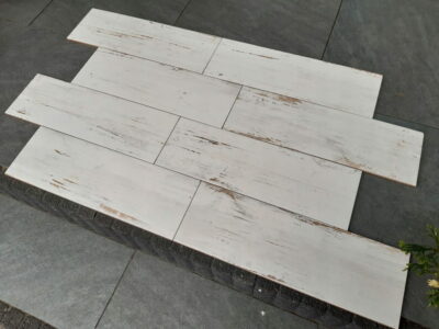 PŁYTKI DREWNOPODOBNE 20X60 PODŁOGOWE WHITE BIELONE 1 gat