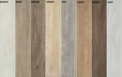 PŁYTKI DREWNOPODOBNE 15X90 matowa DĄB BRĄZ SZARE