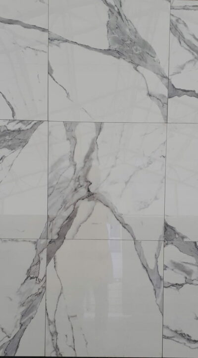 PŁYTKI CALACATTA GRES BIAŁY MARMUR POŁYSK 60X60