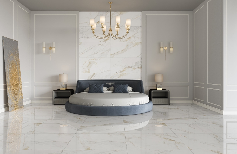 PŁYTKI CALACATTA GOLD 90x90 MATOWA SATYNA Hiszpania luxury - obrazek 4