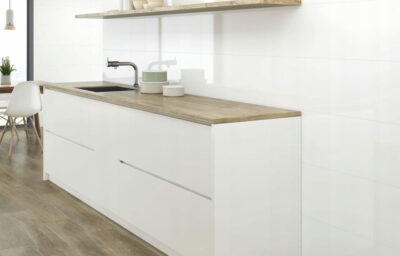 PŁYTKI SCIENNE 40X120 BIAŁE SUPER WHITE POŁYSK