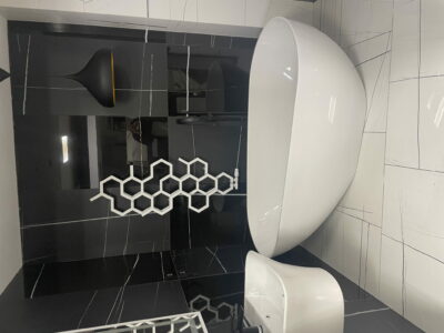 PŁYTKI 60X120 BLACK CARRARA POLER POŁYSK