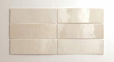 Płytki ścienne gresowe  20x6,5 cegiełka kremowe połysk