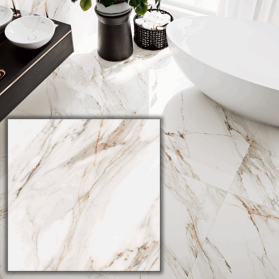 PŁYTKI CALACATTA GOLD 120X120 POŁYSK   AMBIENTE