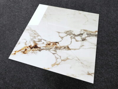 PŁYTKI 120x120 CALACATTA GOLD POŁYSK ZŁOTA