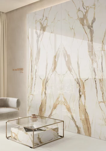 PŁYTKI 120X240 MARMUR GOLD POŁYSK CALACATTA GOLD MARIMO GOLD