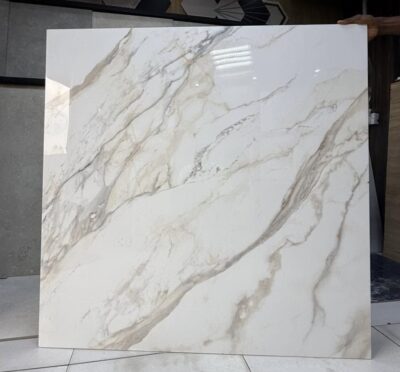 PŁYTKI 120x120 CALACATTA GOLD OMEGA POŁYSK ZŁOTA