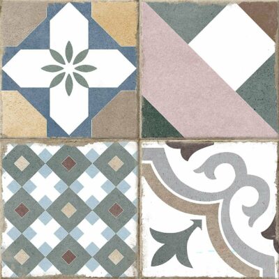 Płytki podłogowe matowa 42x42 gresy patchwork klasyczne retro