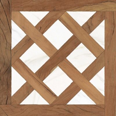 5 płytka drewnopodobna kasetony FS Forest Mix 45x45 płytka drewnopodobna  PERONDA rozeta