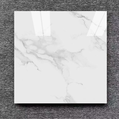 PŁYTKI CALACATTA gresowe 80x80 POŁYSK cheval biały marmur połysk