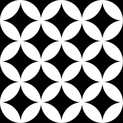 PŁYTKI MOZAIKA GRESOWE 20X20 BIAŁO CZARNE DEKOR SZACHOWNICA
