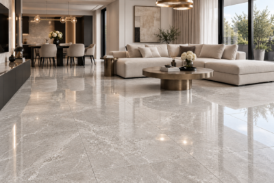Płytki gresowe 80x80 podłogowe lapatto versus grey półpotler  błyszczące