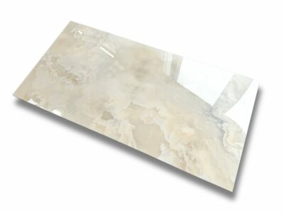 Płytki 60x120 połysk kremowe jasne cream onyx Marina gresowe podłogowe kamienne