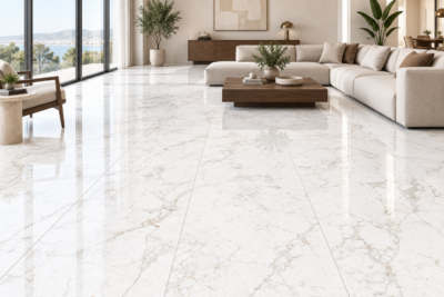 Płytki gresowe połysk 60X120 Villa bianco kamienne biały marmur salon kuchnia łazienka biały marmur