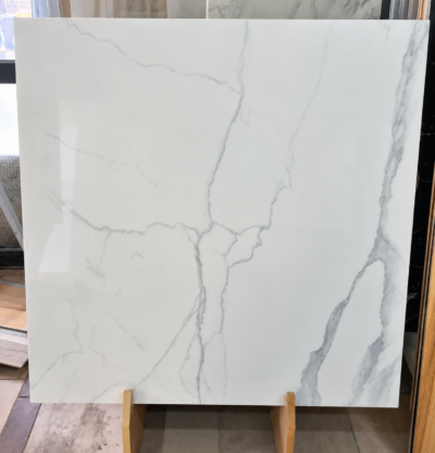 PŁYTKI 90X90 CALACATTA VERTO GRES POŁSYK BIAŁY MRAMUR